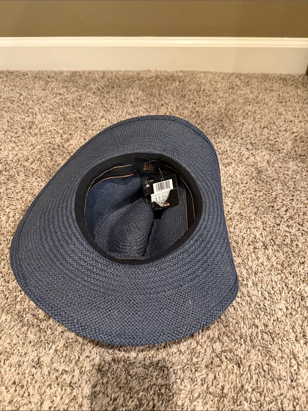 Frye Weston  Trimmed Rancher Hat with Brown Leather Band NWT